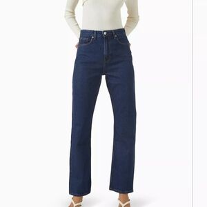 Reformation Jax Stretch High Rise Straight Denim Jeans Size 26